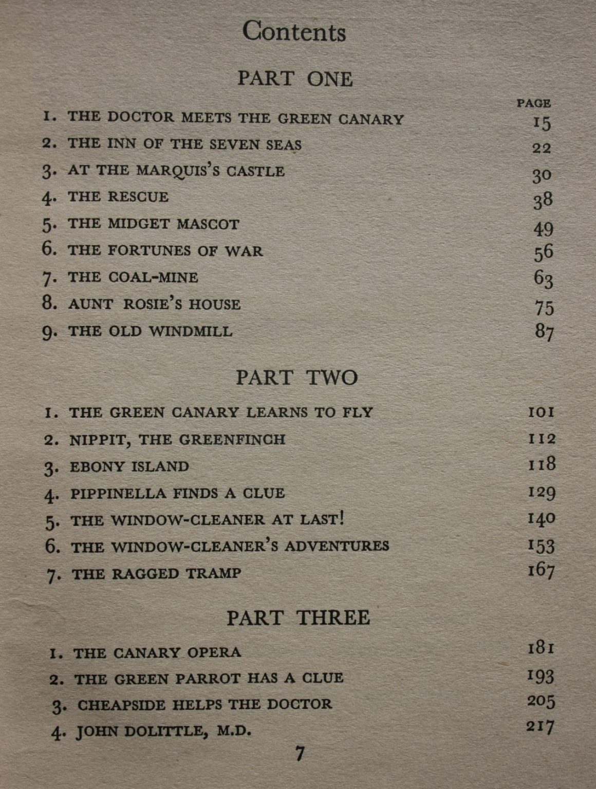 Doctor Dolittle and the Green Canary by Hugh Lofting. 1951, first edition.