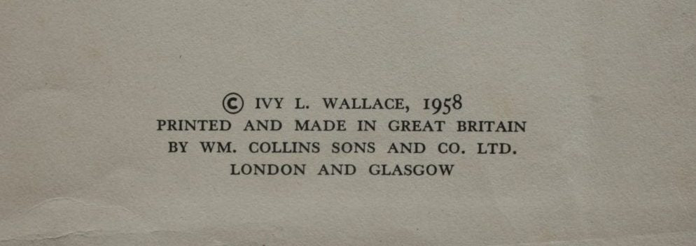 Pookie's Big Day by Ivy L. Wallace.  1958, First edition, first printing.