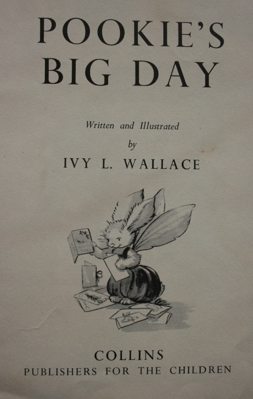 Pookie's Big Day by Ivy L. Wallace.  1958, First edition, first printing.