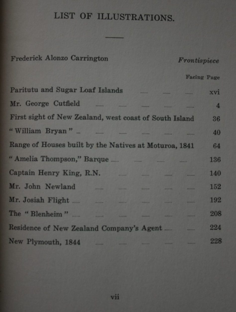 The Establishment of the New Plymouth Settlement in New Zealand 1841-1843 Compiled by J Rutherford. VERY SCARCE. &amp; W H Skinner.