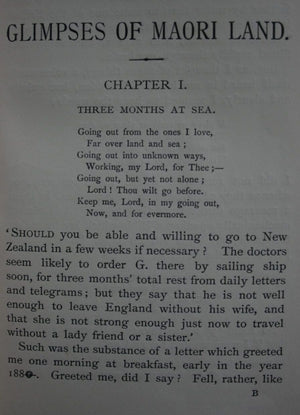 Glimpses of Maori Land by Annie R. Butler. (1886)