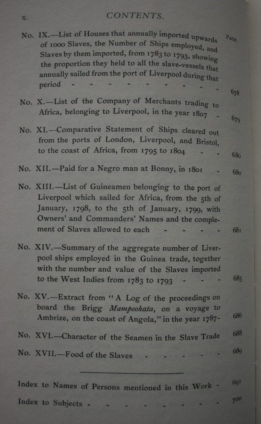 History of the Liverpool ­Privateers and Letters of ­Marque, with an Account of­ the Liverpool Slave Trade,­ 1744-1812 By Gomer Williams.