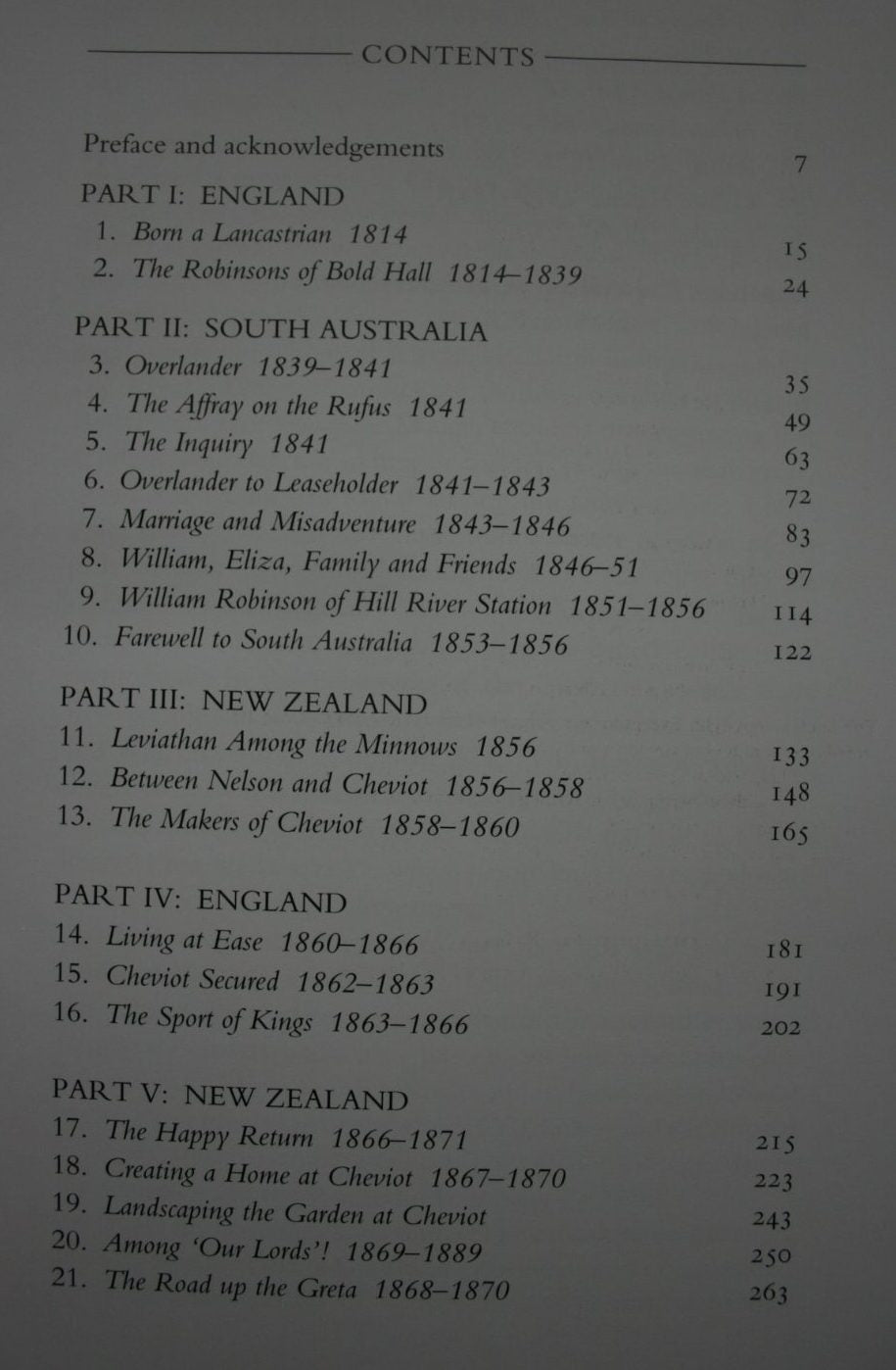 'Ready Money': The Life of William Robinson of Hill River, South Australia and Cheviot Hills, North Canterbury. SIGNED by Margaret Wigley. VERY SCARCE, OUT OF PRINT.