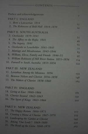 'Ready Money': The Life of William Robinson of Hill River, South Australia and Cheviot Hills, North Canterbury. SIGNED by Margaret Wigley. VERY SCARCE, OUT OF PRINT.