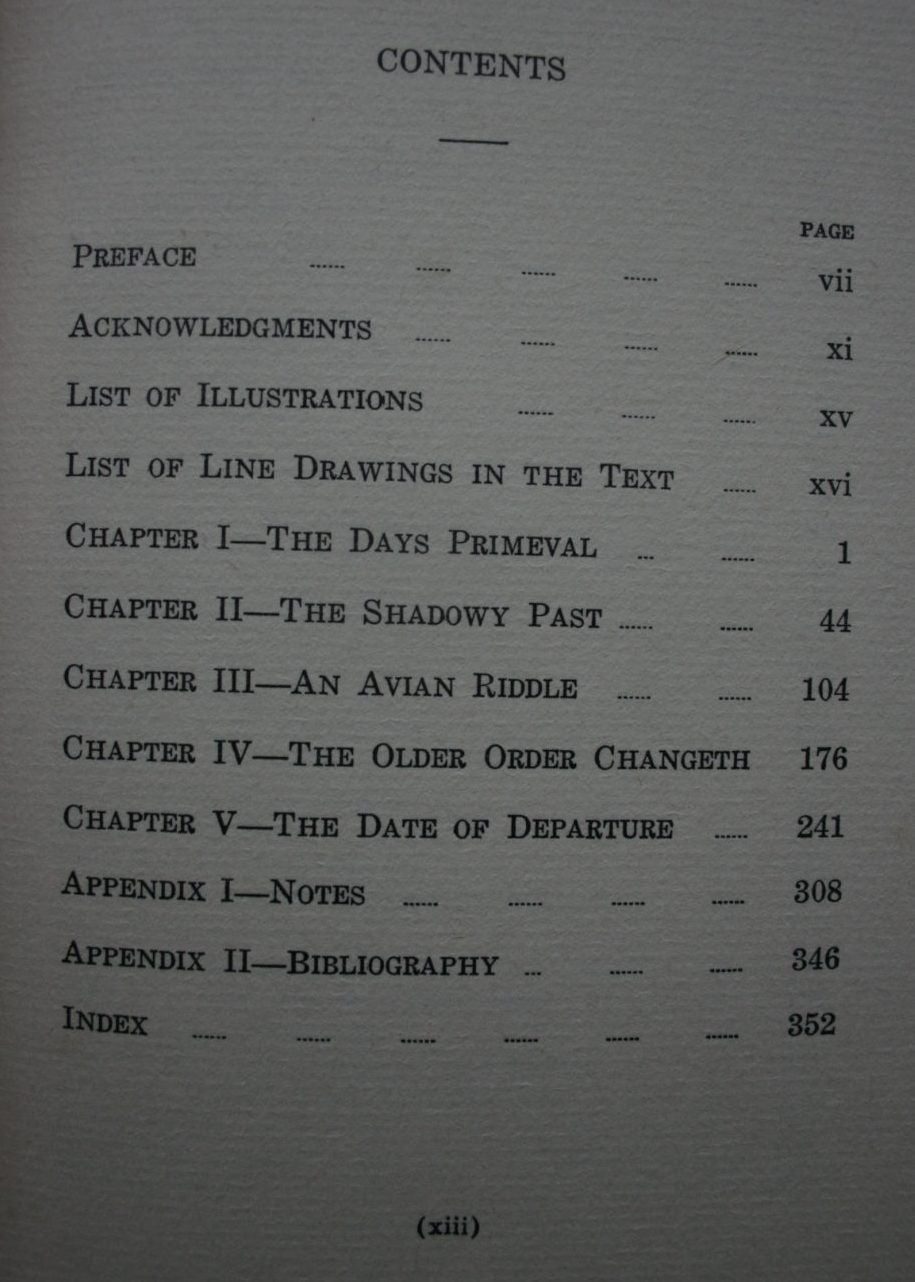 The Mystery of the Moa: New Zealand's Avian Giant by T. Lindsay Buick.  FIRST EDITION. VERY SCARCE.