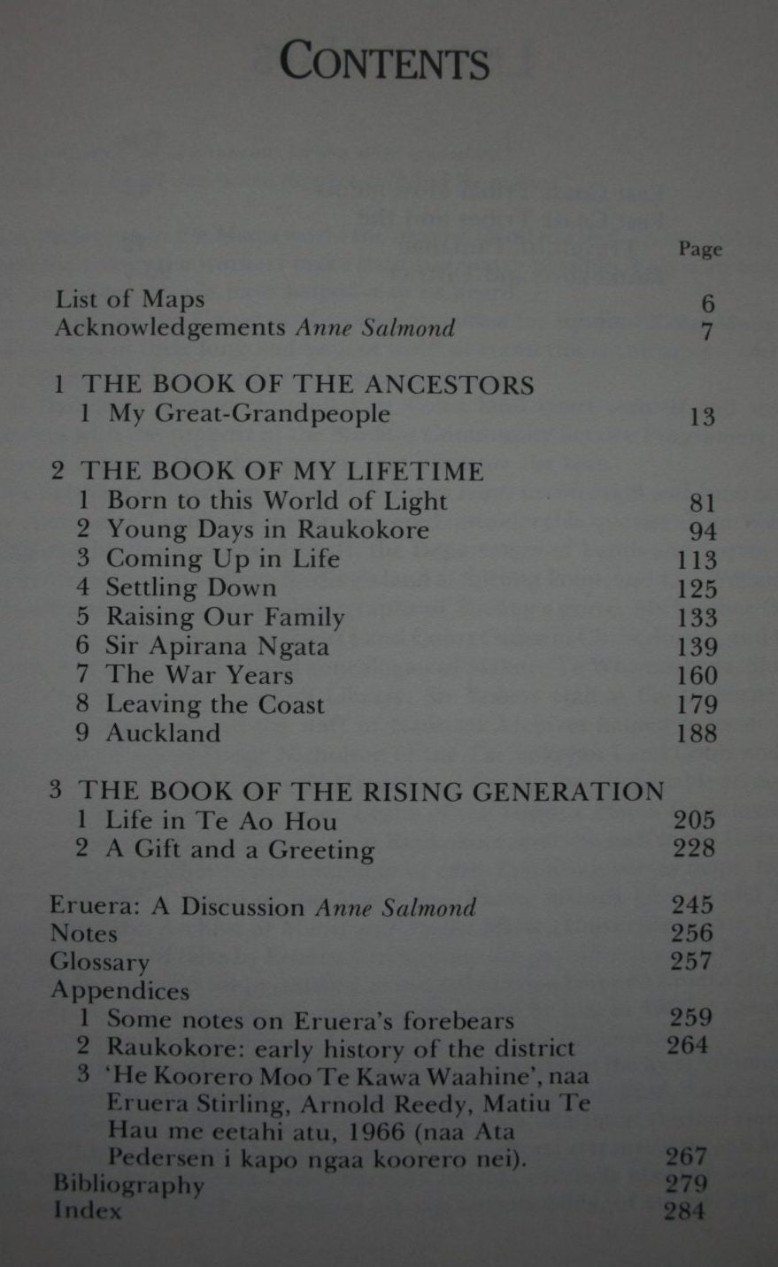 Eruera: The Teachings of a Maori Elder by Eruera Stirling as told to Anne Salmond.