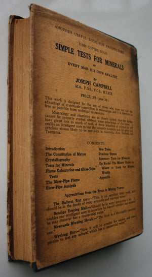 Prospecting for Gold; From the Dish to the Hydraulic Plant, and from the Dolly to the Stamper Battery. With chapters on prospecting for Opal, Tin and other Minerals by Ion L. Idriess.