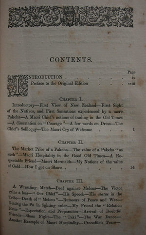 Old New Zealand A Tale of the Good Old Times; AND A History of the War in the North of New Zealand Against the Chief Heke in the Year 1845, told by an Old Chief of the Ngapuhi Tribe. By a Pakeha Maori (F E Maning).