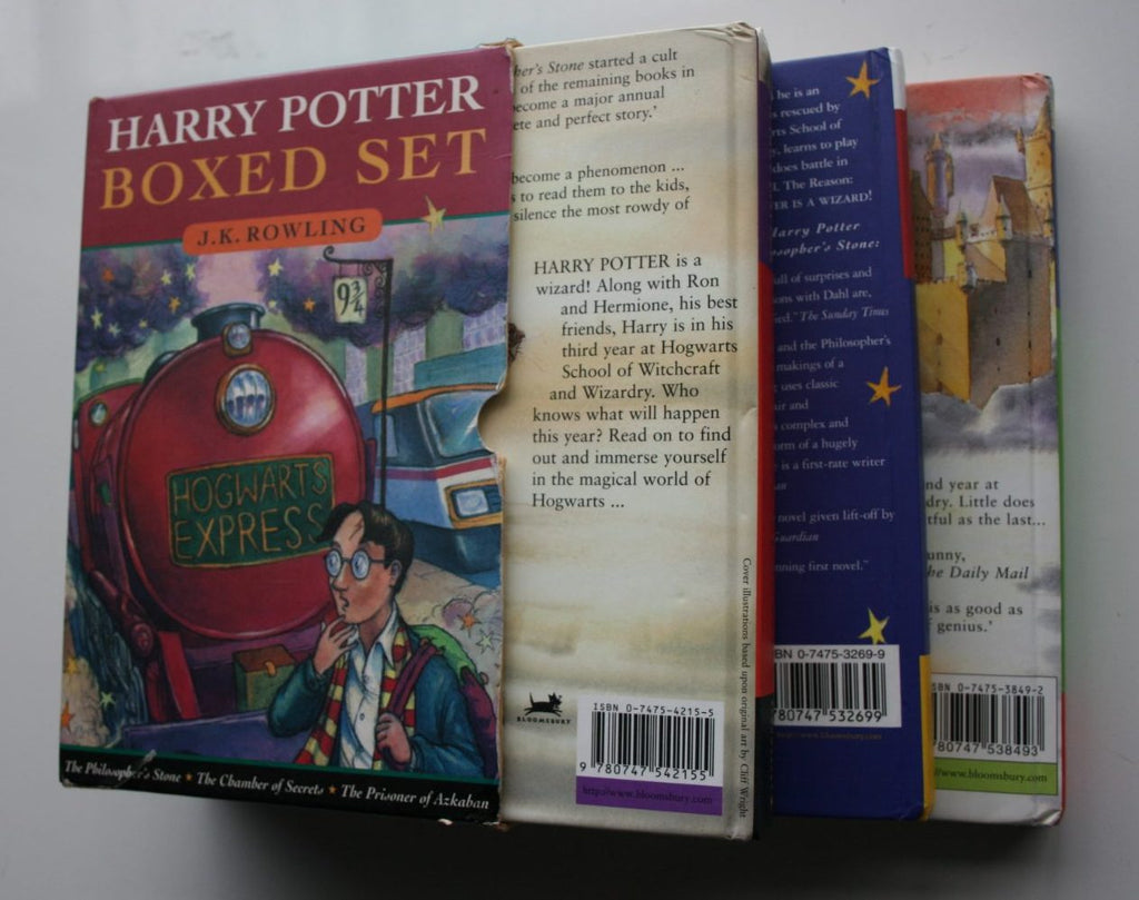 Harry Potter Box Gift Set (first 3 hardback books in cardboard slipcase.)