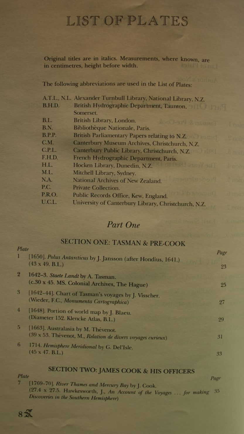 Historic charts & maps of New Zealand, 1642-1875 BY Peter Bromley Maling.