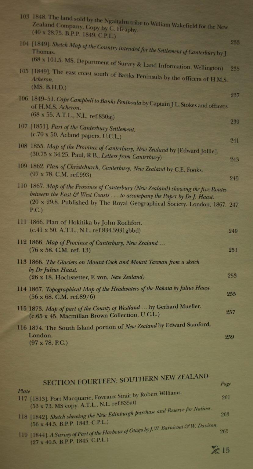 Historic charts & maps of New Zealand, 1642-1875 BY Peter Bromley Maling.