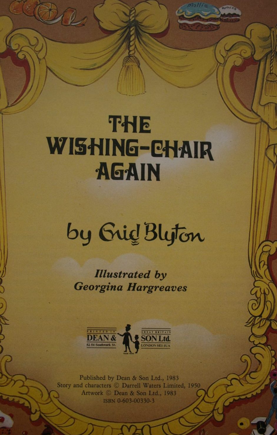 The Wishing Chair Again. FIRST De Luxe Edition Illustrated by Georgina Hargreaves.