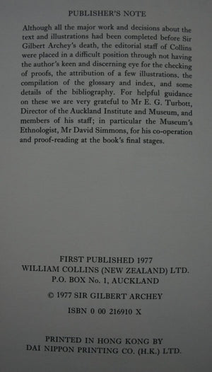 Whaowhia Maori Art and its Artists by Gilbert Archey.