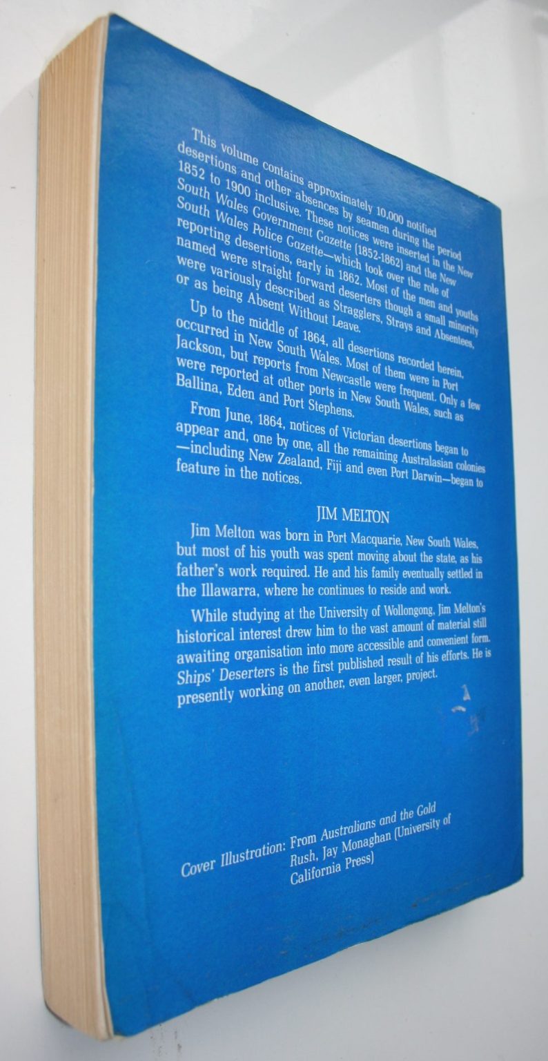 Ship's Deserters 1852-1900 Including Stragglers, Strays, and Absentees From H.M. Ships By Jim Melton (Edited by)