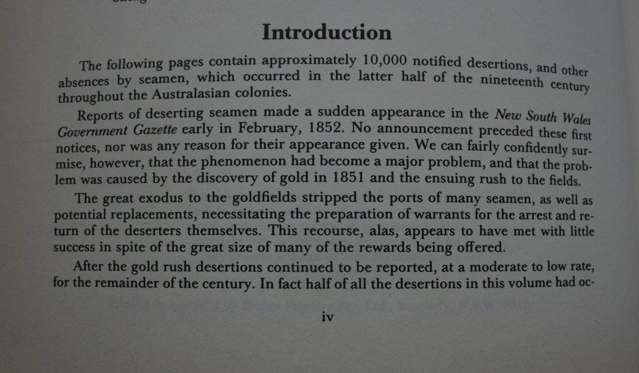 Ship's Deserters 1852-1900 Including Stragglers, Strays, and Absentees From H.M. Ships By Jim Melton (Edited by)