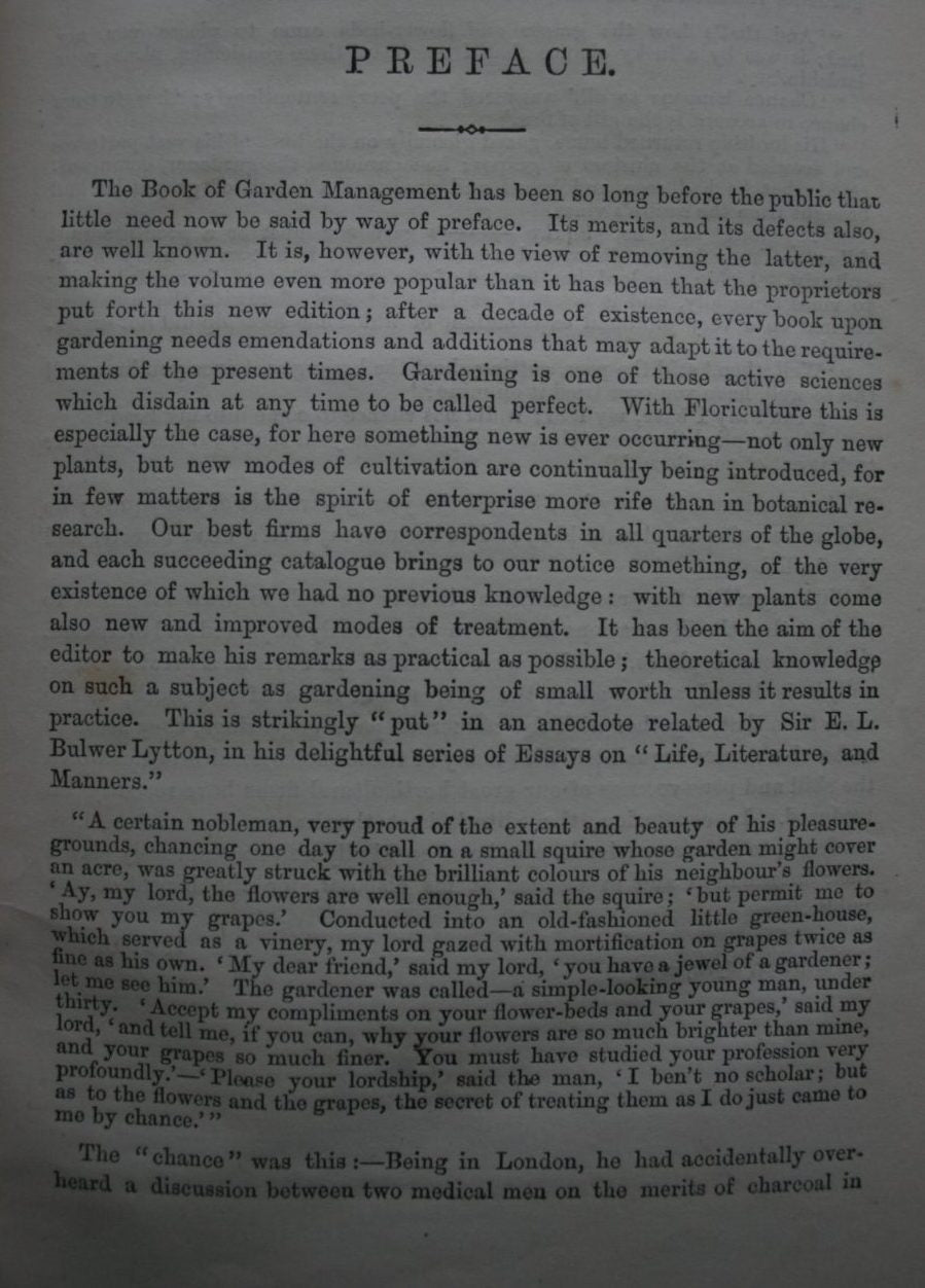 Beeton's Book of Garden Management. By Mrs Isabella Beeton. (1872)