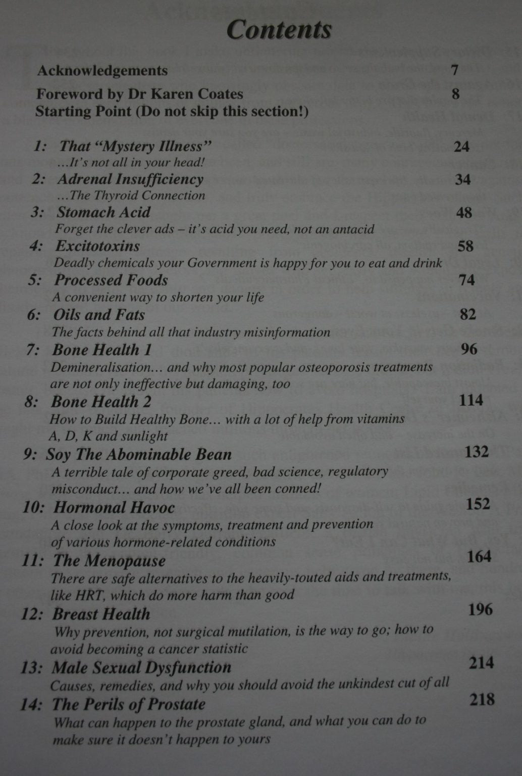 Take Control of Your ­Health and Escape the ­Sickness Industry By Elaine Hollingsworth. Edition 11