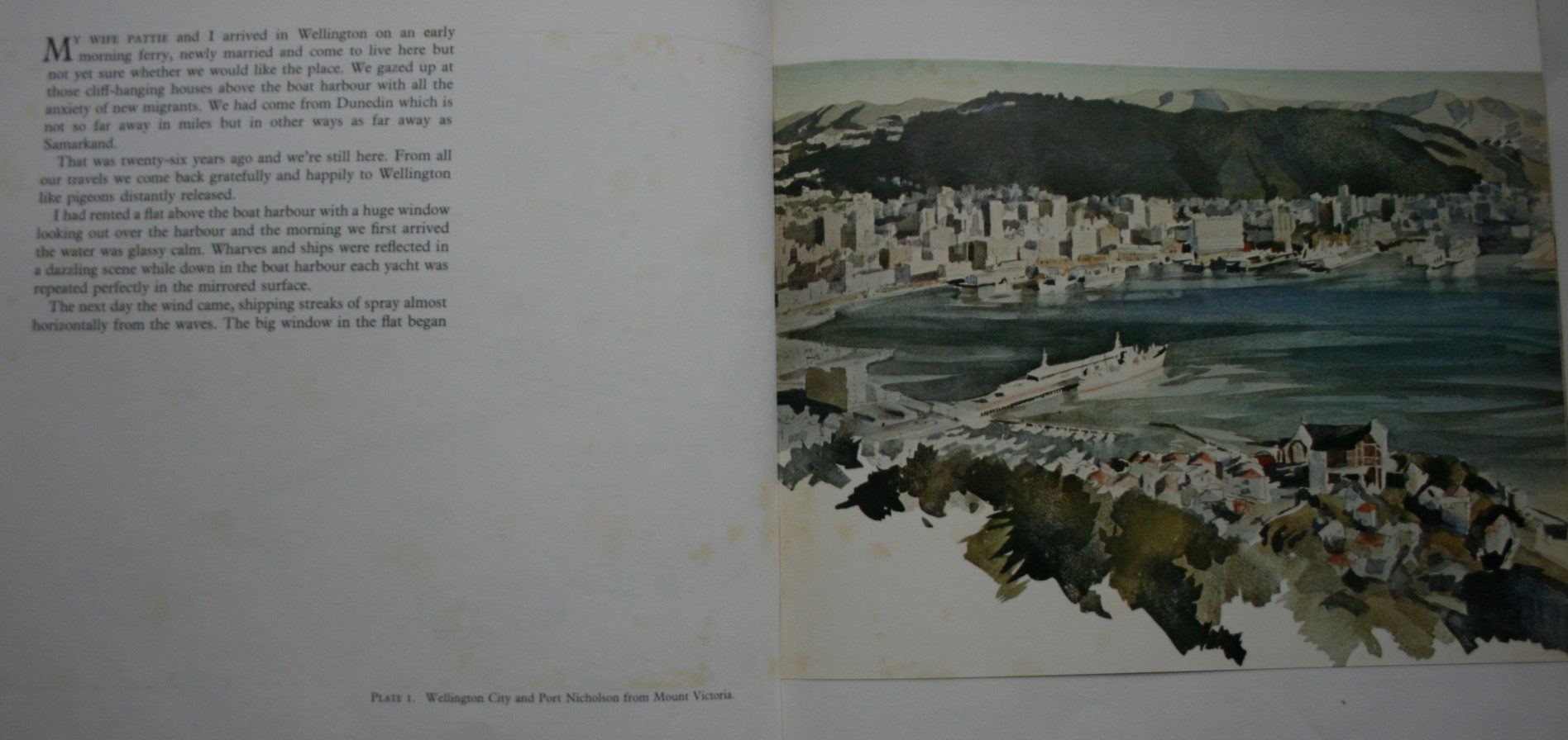 Peter McIntyre's Wellington. SIGNED BY Peter McIntyre.