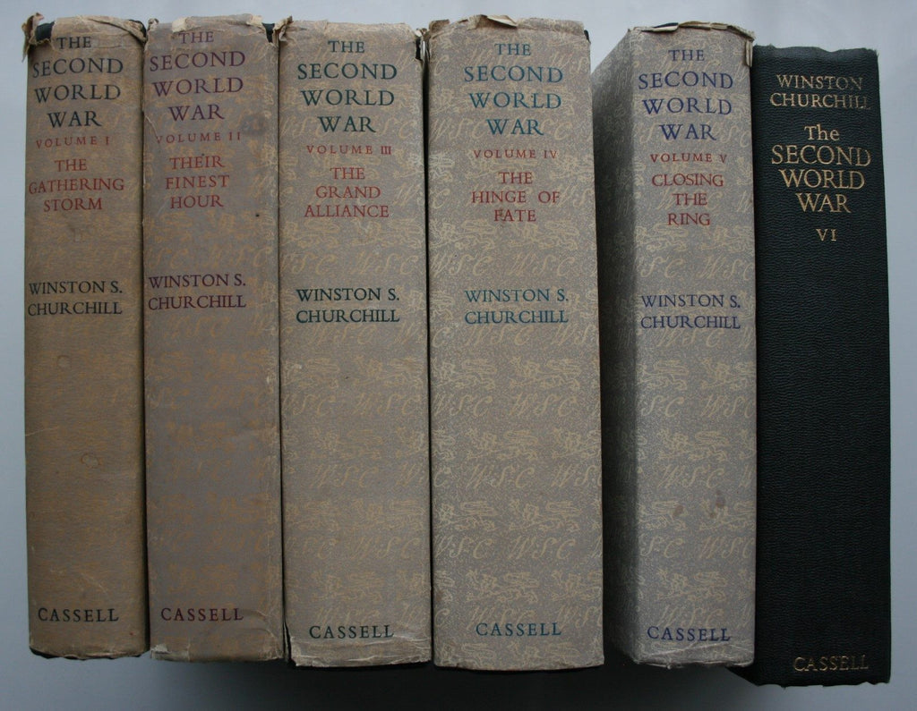 The Second World War Volumes 1 - 6. by Winston S. Churchill. ALL ARE FIRST BRITISH EDITIONS.