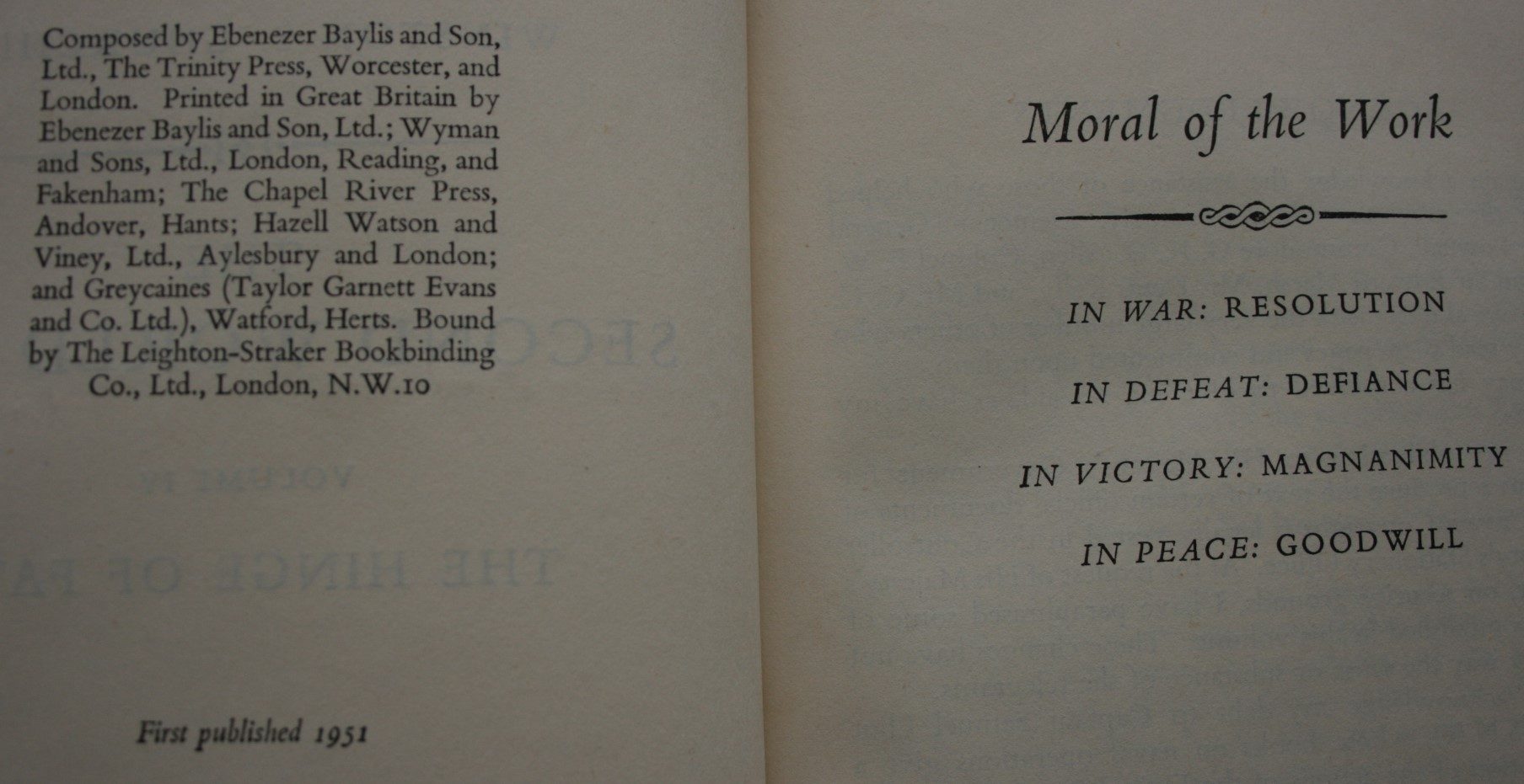 The Second World War Volumes 1 - 6. by Winston S. Churchill. ALL ARE FIRST BRITISH EDITIONS.