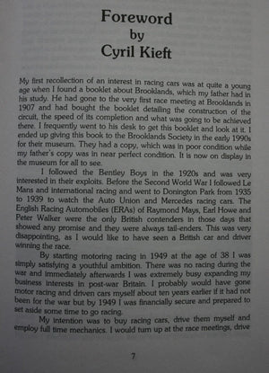 Cyril Kieft and His Racing Cars 1949-1955. The Definitive History. (The Authorised Biography) by Des Hammill &  Brian Jenkins.