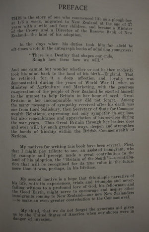 Remembered. From Ploughboy to Parliamentarion. The life and work of Ben Roberts, MP Minister of Agriculture and marketing NZ 1943 -46