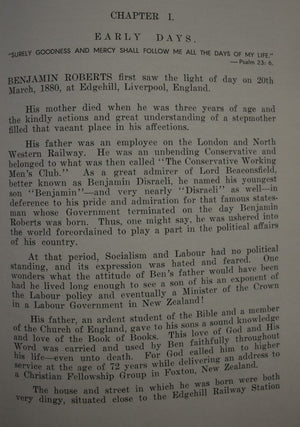 Remembered. From Ploughboy to Parliamentarion. The life and work of Ben Roberts, MP Minister of Agriculture and marketing NZ 1943 -46