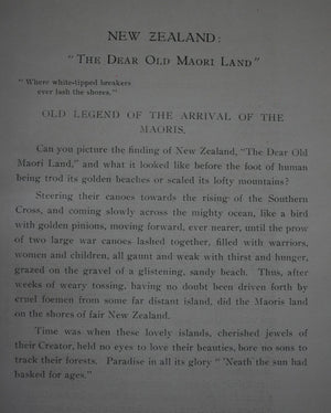 New Zealand The Dear Old Maori Land by "Gipsy" [F.B.L]. 1915. FIRST EDITION. VERY SCARCE.