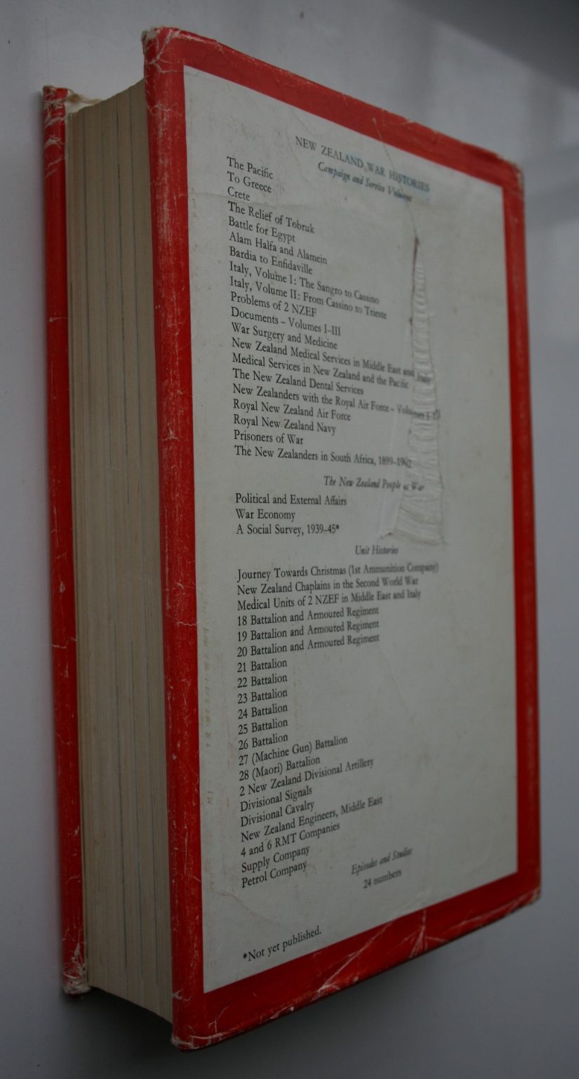 Italy Volume II. From Cassino to Trieste: Official History of New Zealand in the Second World War 1939-45. By W E Murphy.