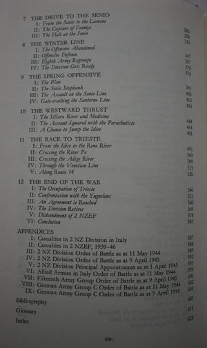 Italy Volume II. From Cassino to Trieste: Official History of New Zealand in the Second World War 1939-45. By W E Murphy.