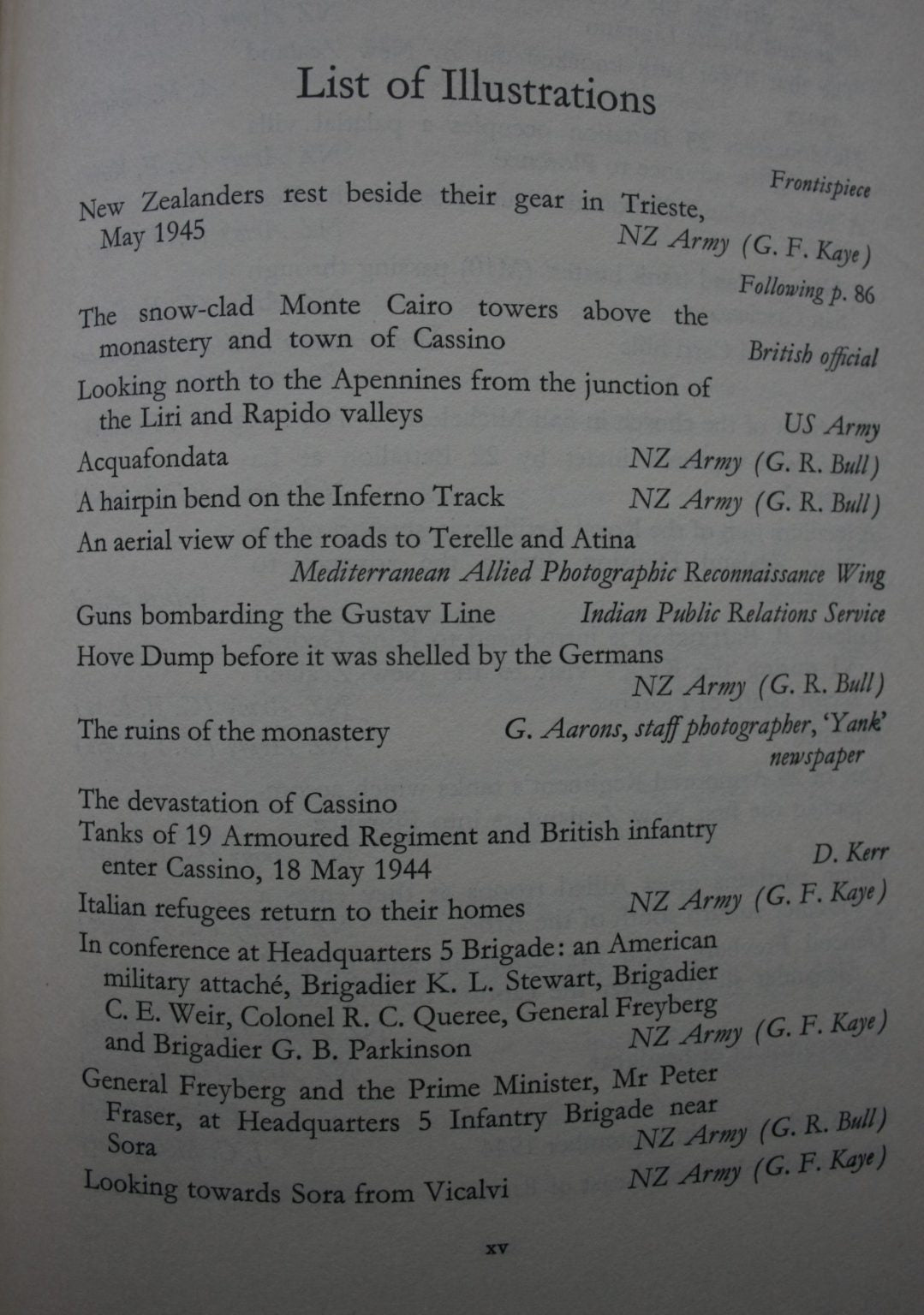 Italy Volume II. From Cassino to Trieste: Official History of New Zealand in the Second World War 1939-45. By W E Murphy.