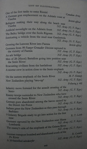 Italy Volume II. From Cassino to Trieste: Official History of New Zealand in the Second World War 1939-45. By W E Murphy.