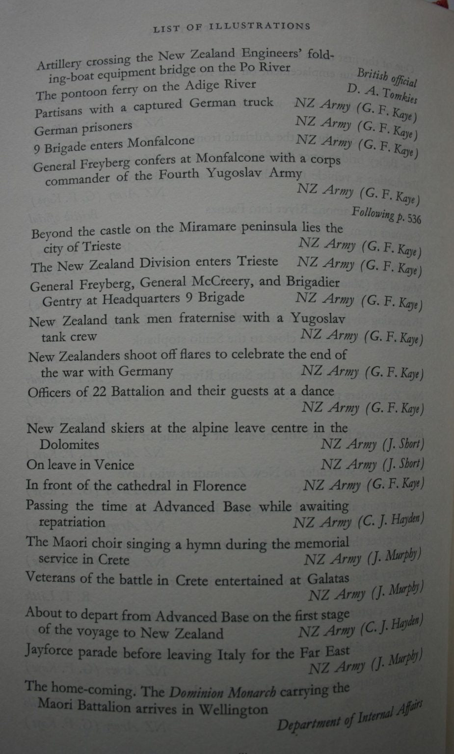 Italy Volume II. From Cassino to Trieste: Official History of New Zealand in the Second World War 1939-45. By W E Murphy.