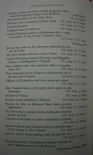 Italy Volume II. From Cassino to Trieste: Official History of New Zealand in the Second World War 1939-45. By W E Murphy.