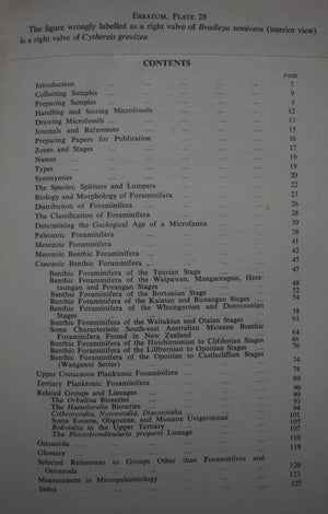 Handbook of New Zealand Microfossils. By Hornibrook, N de B