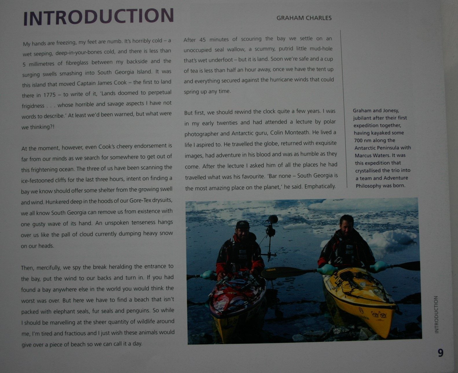 Unclaimed Coast The First Kayak Journey Around Shackleton's South Georgia By Graham Charles, Mark Jones, Marcus Waters.