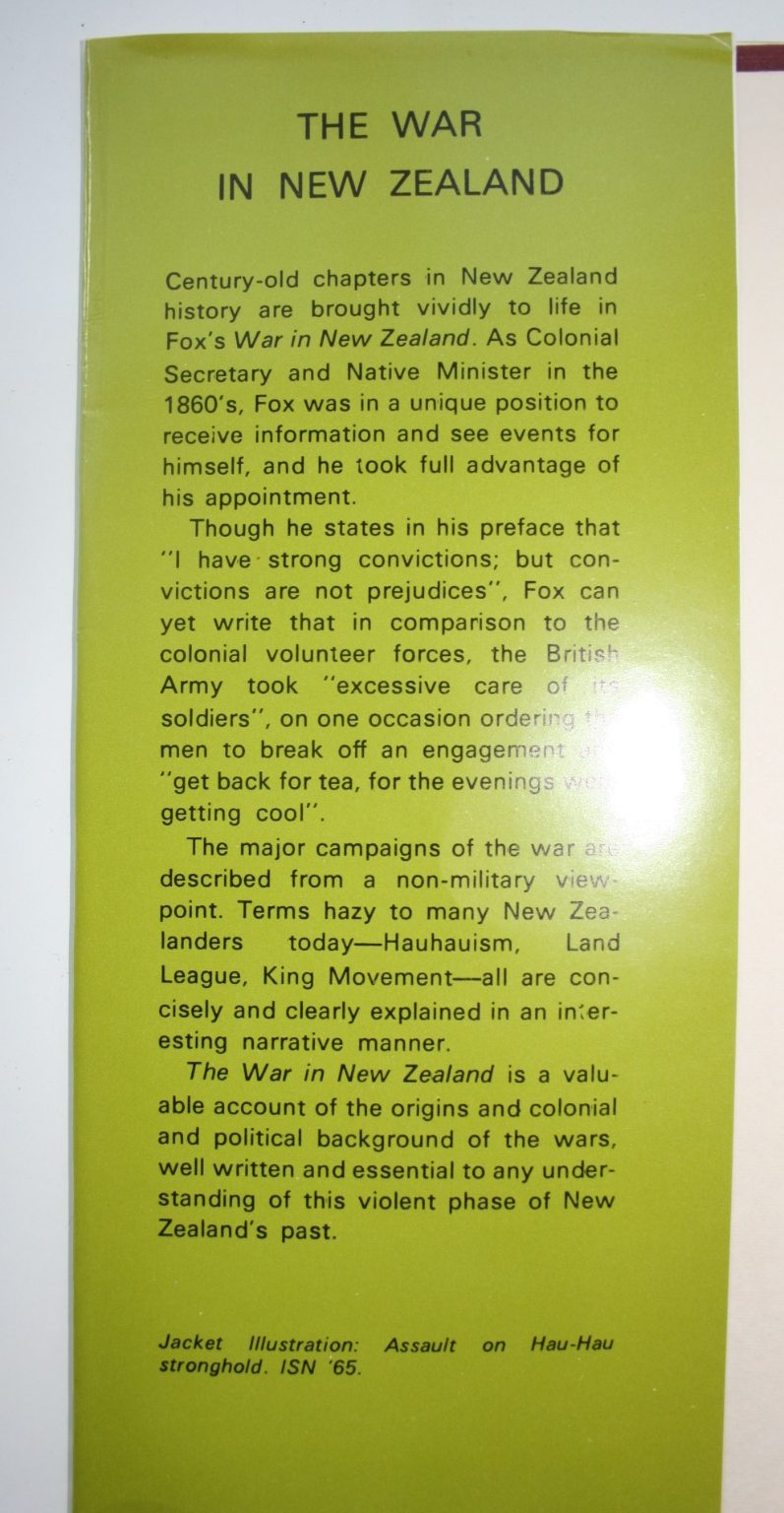 The War in New Zealand by William Fox.