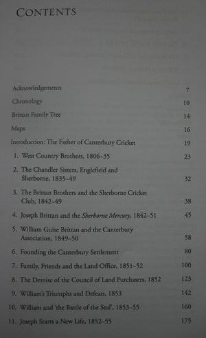 Cricketing Colonists The Brittan Brothers in Early Canterbury by Geoffrey Rice, Frances Ryman.