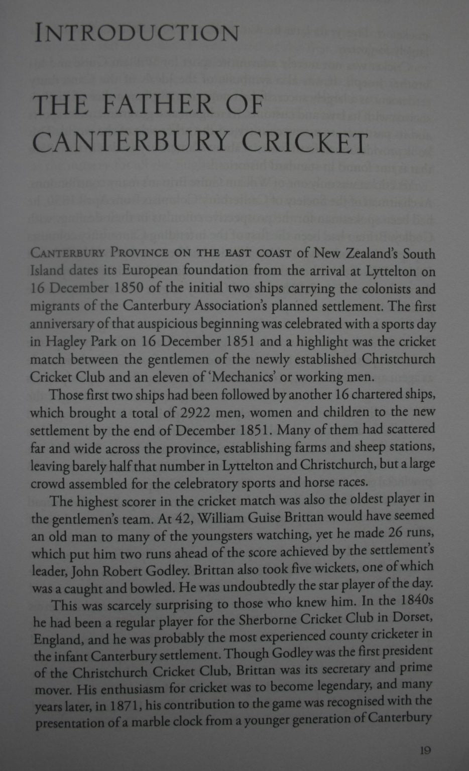 Cricketing Colonists The Brittan Brothers in Early Canterbury by Geoffrey Rice, Frances Ryman.