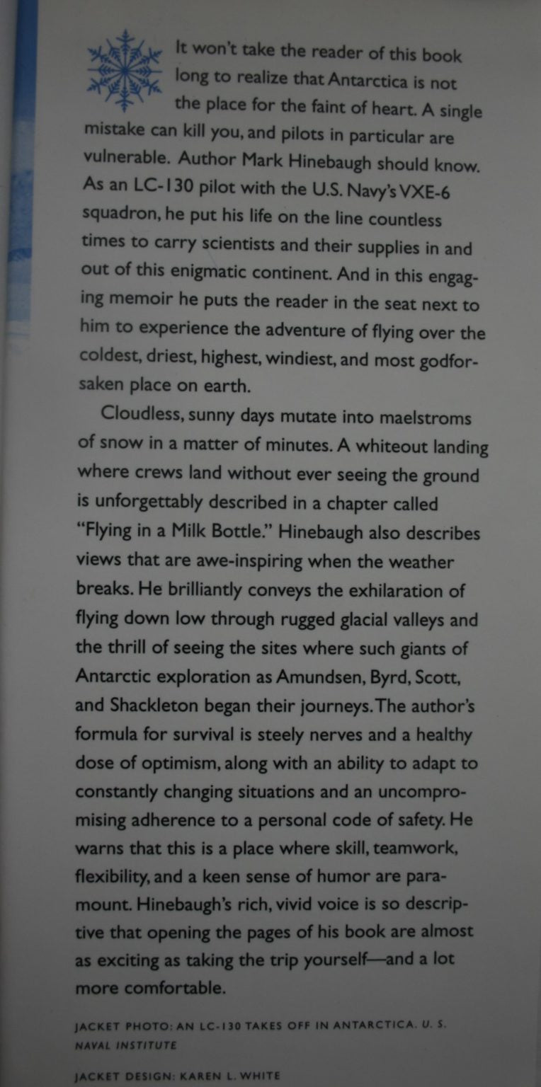 Flying Upside Down True Tales of an Antarctic Pilot By Mark A. Hineburgh.