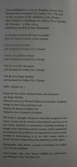 John Kinder's New Zealand By Ron Brownson, Auckland Art Gallery.