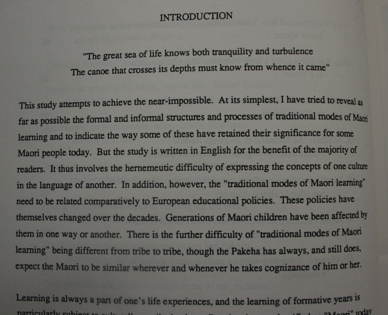 AKO.Concepts and Learning in the Maori Tradition Monograph by Rangimarie Rose Pere.