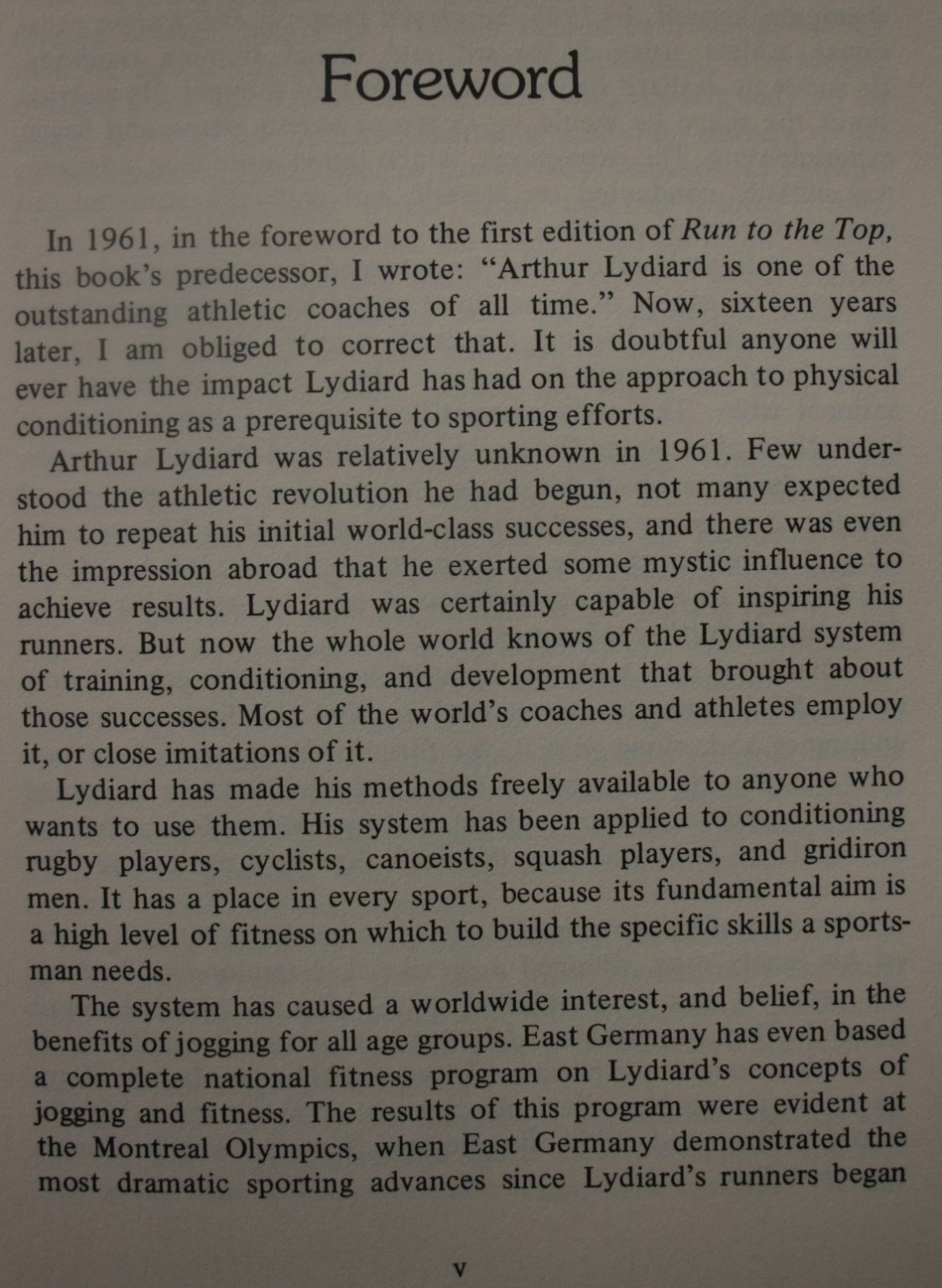 Running: The Lydiard Way. By Arthur Lydiard; Garth Gilmour