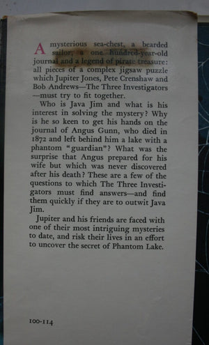 Alfred Hitchcock and the Three Investigators in the secret of Phantom Lake by William Arden. 1974, First British Edition. SCARCE TALL EDITION.