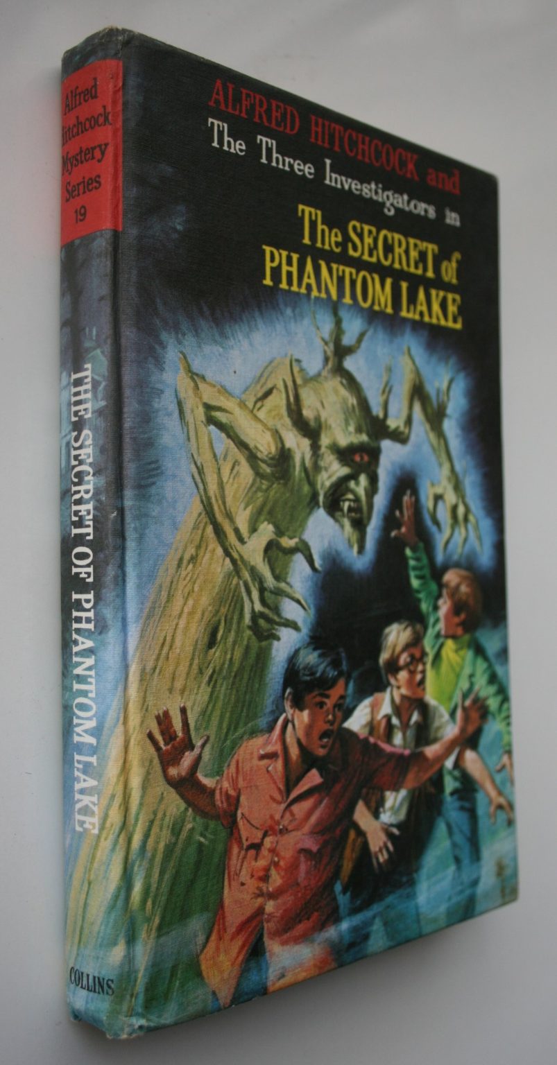 Alfred Hitchcock and the Three Investigators in the secret of Phantom Lake by William Arden. 1974, First British Edition. SCARCE TALL EDITION.