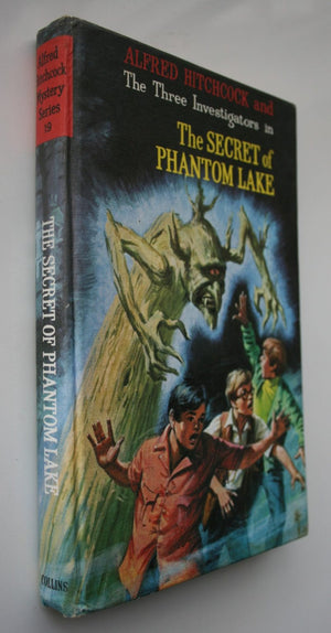 Alfred Hitchcock and the Three Investigators in the secret of Phantom Lake by William Arden. 1974, First British Edition. SCARCE TALL EDITION.