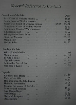 Waikare-Moana The Sea of the Rippling Waters: The Lake; The Land; The Legends with A Tramp Through Tuhoe Land by Elsdon Best.