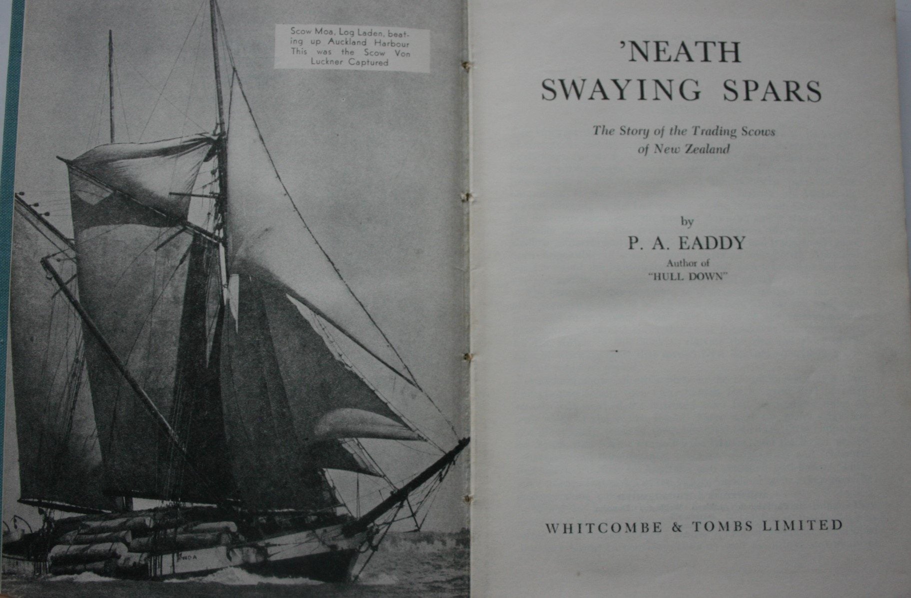 'Neath Swaying Spars. Eaddy, P A. New Zealand sailing boats