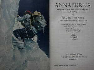 Annapurna. By Maurice Herzog (1952)