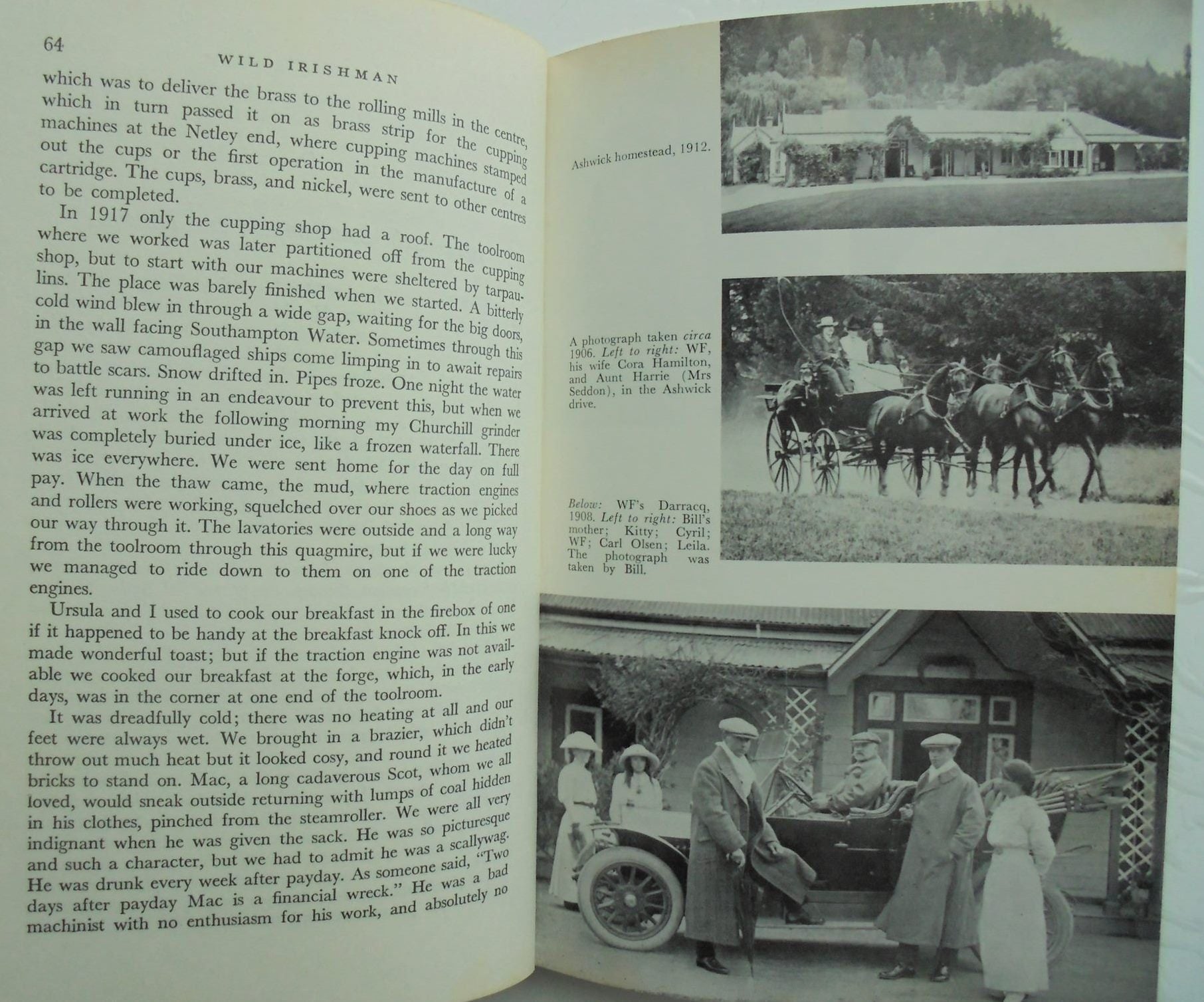 WILD IRISHMAN. Bill Hamilton, NZ Farmer, Inventor, Engineer; Jet Boat Pioneer by Peggy Hamilton.